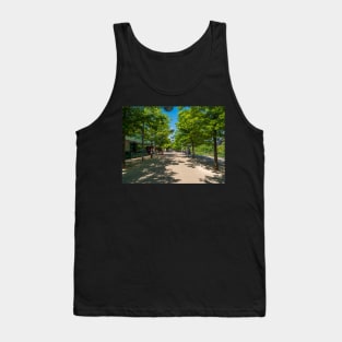 Blue skies,trees and shades at the Olympic park Tank Top